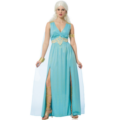 Mythical Goddess Aquamarine Gown Women's Costume