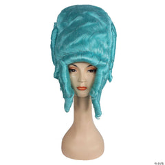 Regal Madame De Pompadour Wig - Turquoise