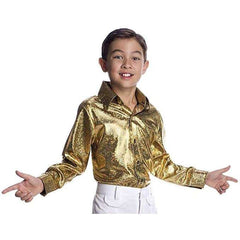 Golden Disco Holographic Child Shirt