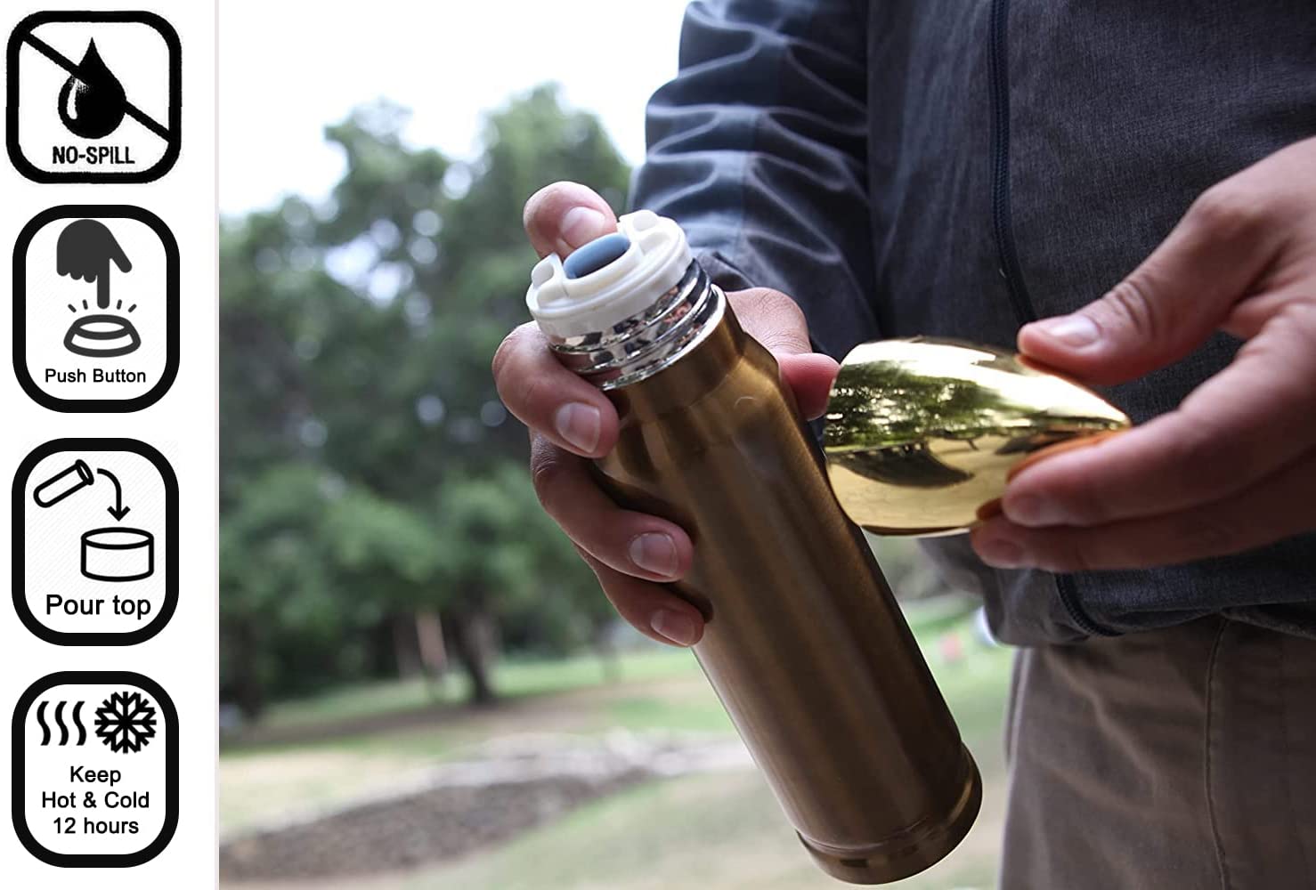 Bullet Shaped Double Wall Thermo Insulated Bottle