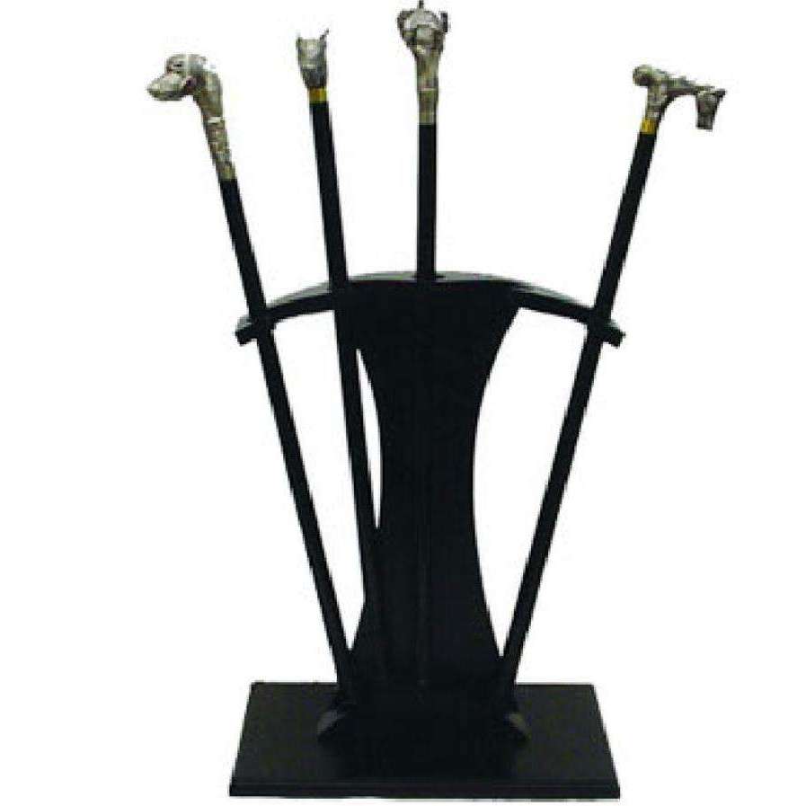 Cane 5pc Wooden Stand Holder