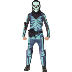 Fortnite Glow In The Dark Skull Trooper Kid's Costume