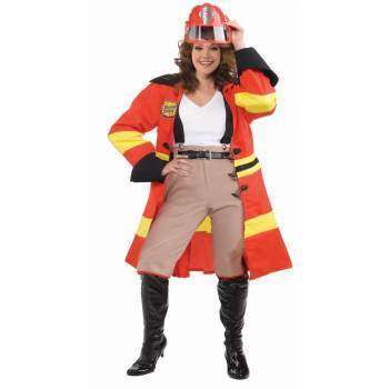 Blazing Beauty Womens Adult FireFighter Costume w/ Hat