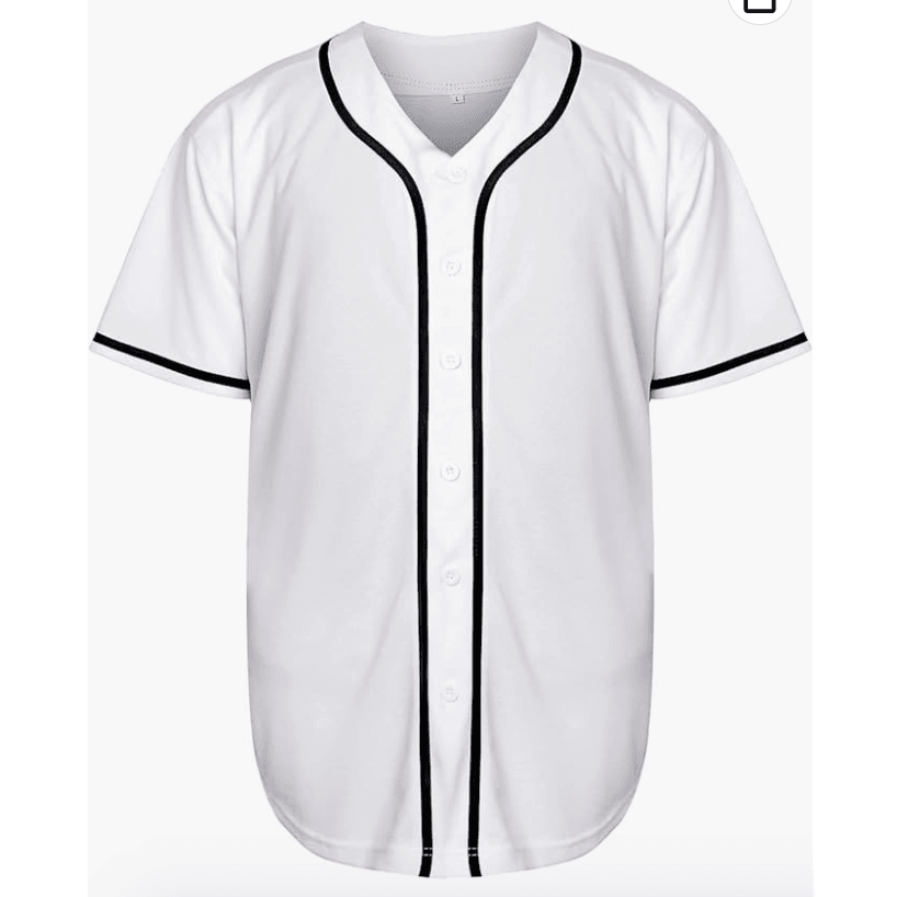 White Baseball Jersey