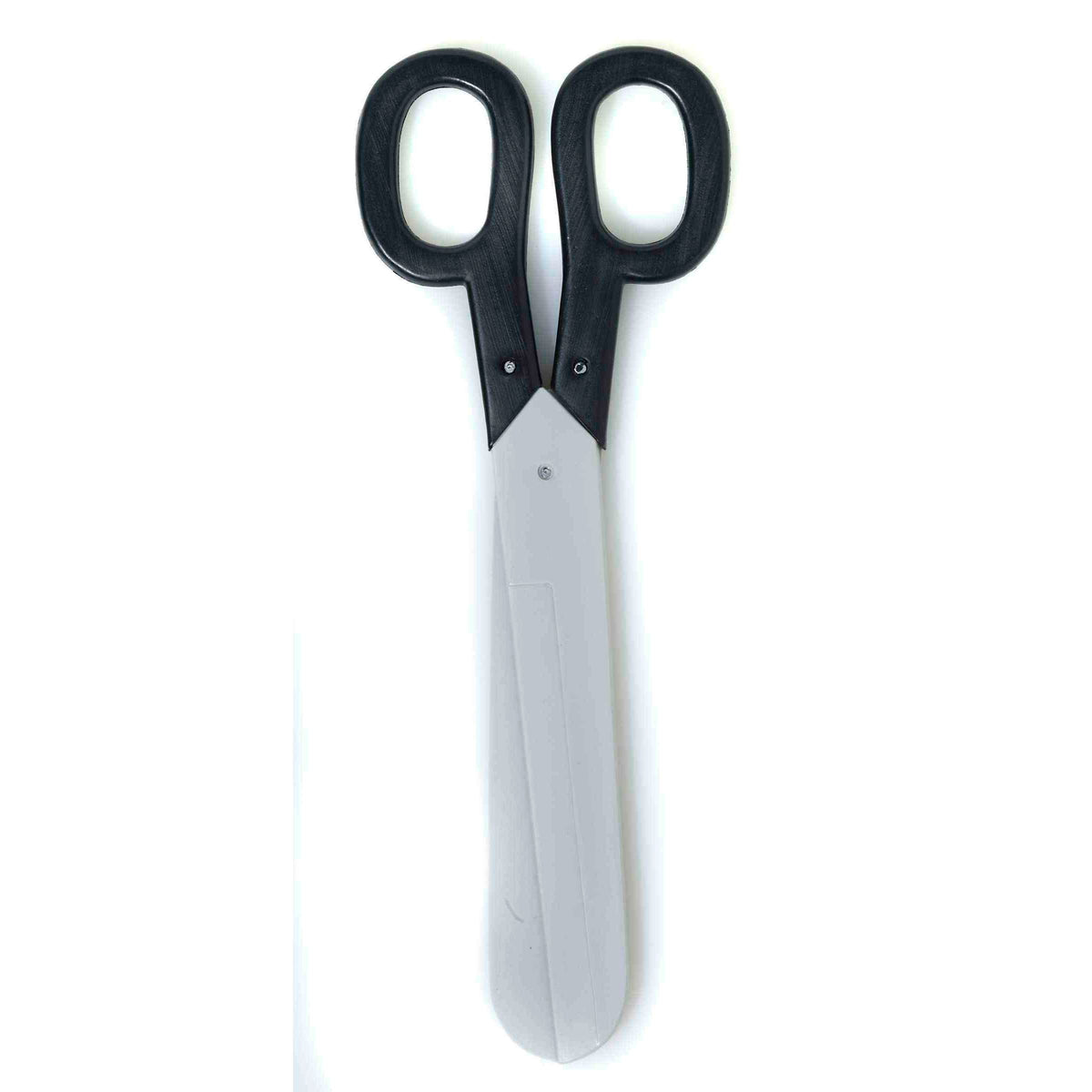 Silver Giant Plastic Scissors with Black Handle