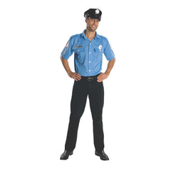 Light Blue Police Officer Uniform Adult Costume