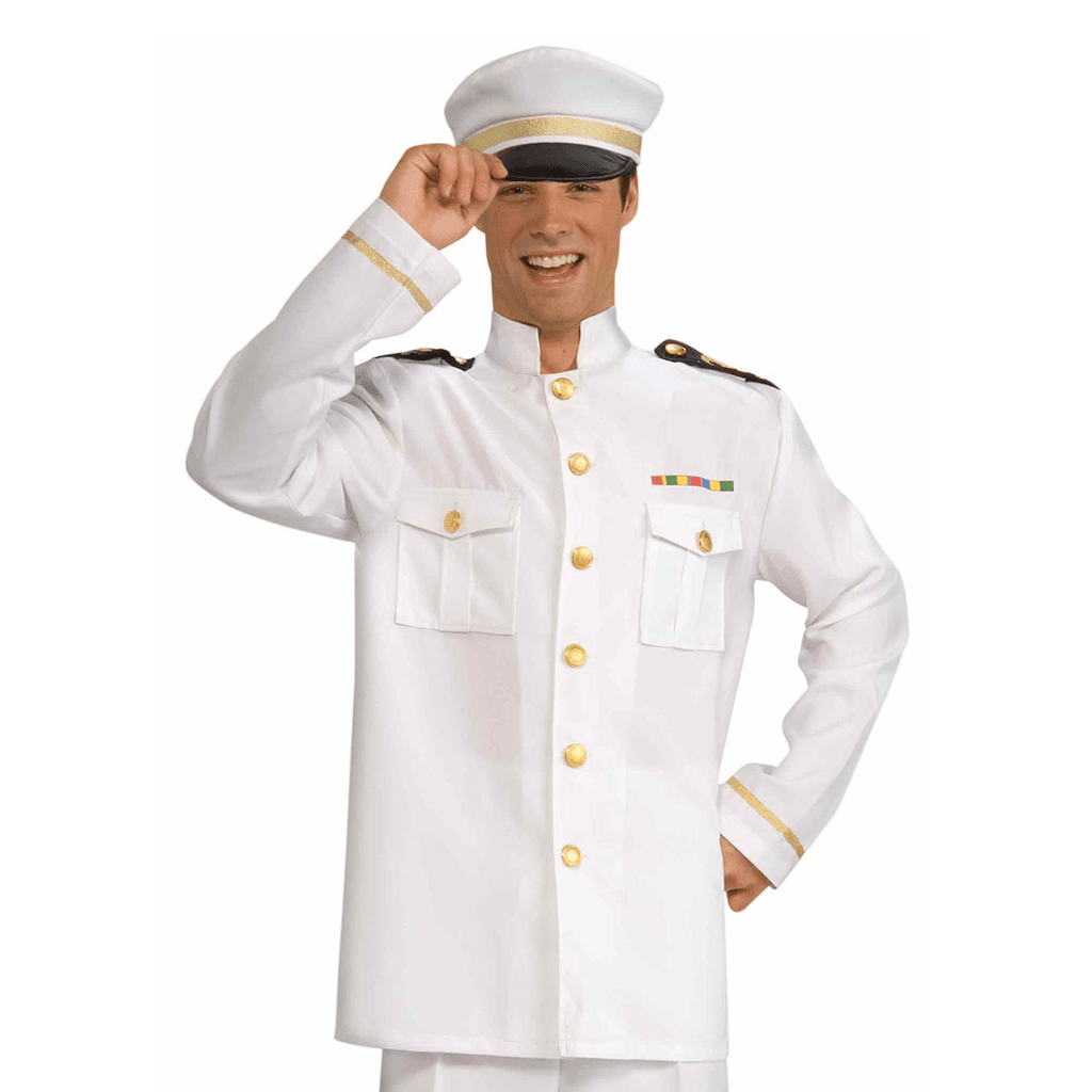 Navy Officer Jacket-White
