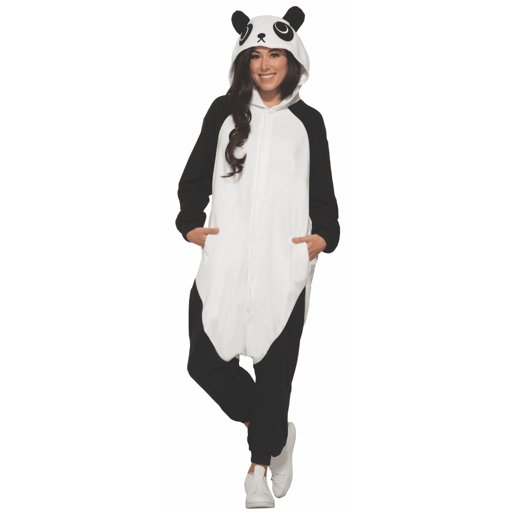 Cute Panda Adult Hooded Onesie Costume