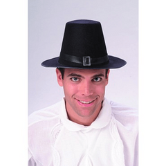 Black Durashape Adult Pilgrim Hat