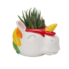 Rainbow Unicorn Planter Pot