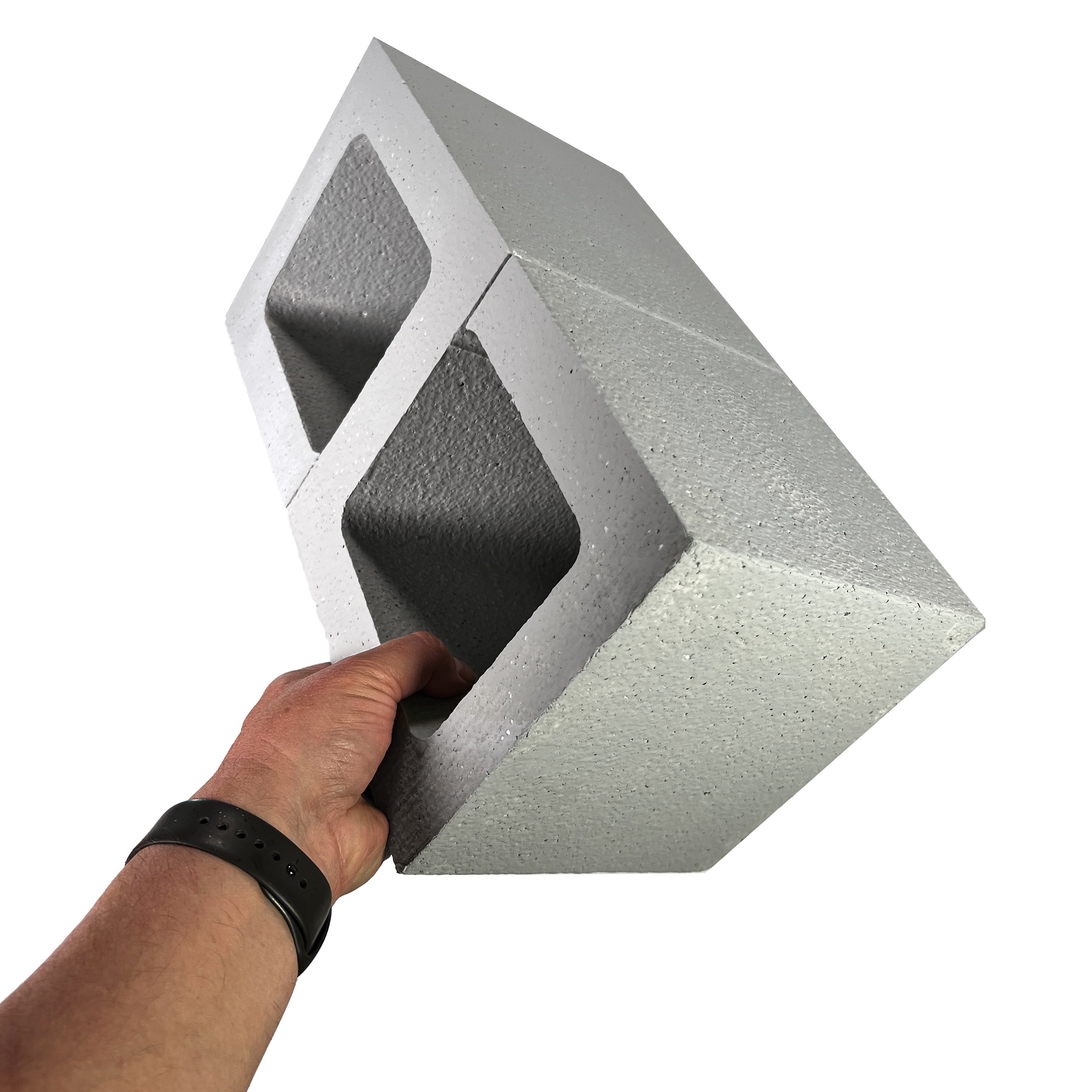 Lightweight Rigid STYROfoam Cement Cinder Block Prop - TAN - Stone