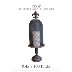 Rusted Candle Holder
