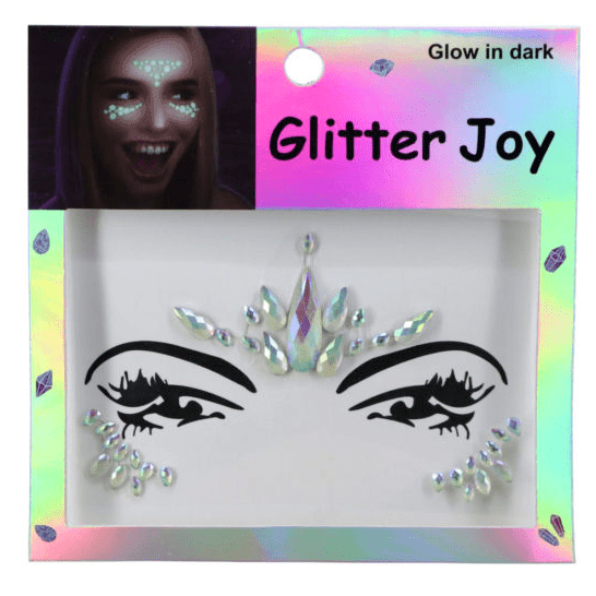 Enchanted Glow In The Dark Iridescent Face Jewels
