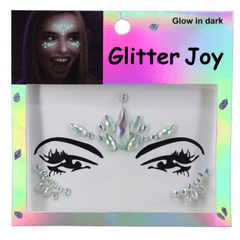 Enchanted Glow In The Dark Iridescent Face Jewels