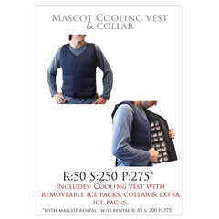 Rental- Mascot Cooling Vest with Collar