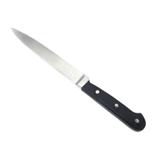 Plastic Long Bladed Kitchen Knife Prop - SILVER and BLACK