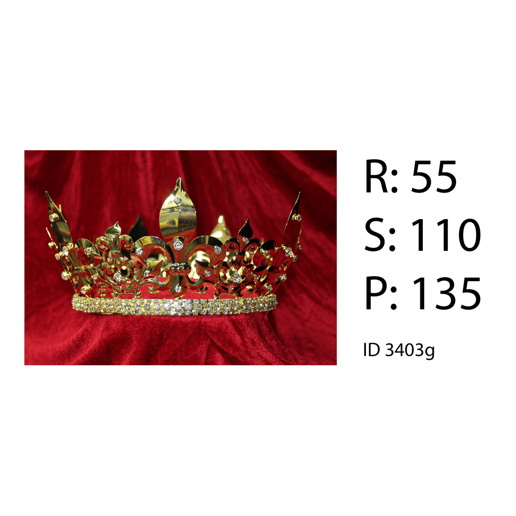 Rental - Gold Men's Crown with Seven Points