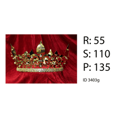 Rental - Gold Men's Crown with Seven Points