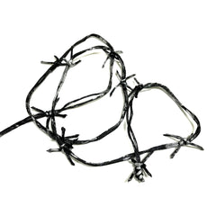 Actor-Safe Imitation Metal Barbed Wire 12ft - BLACK