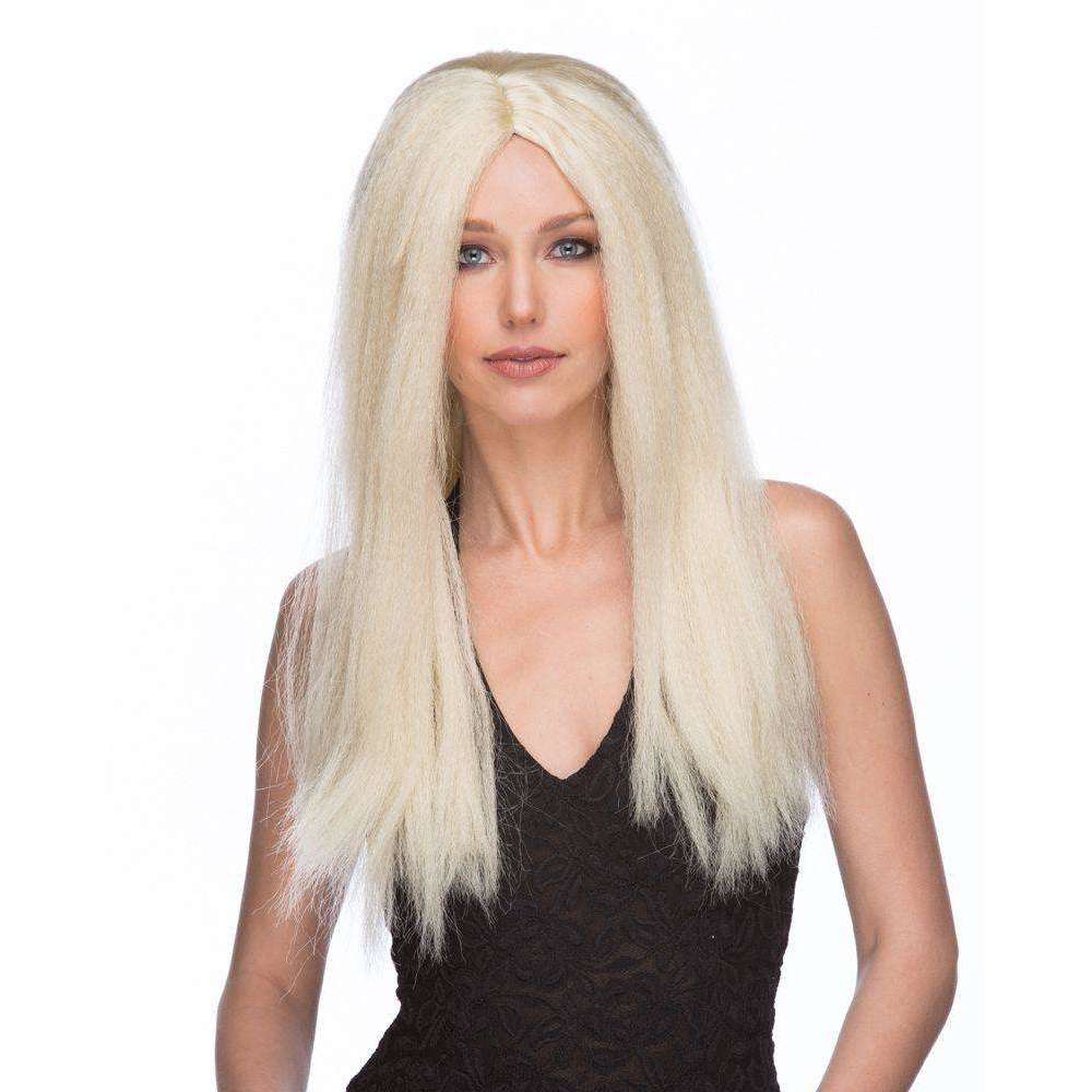 Unisex 20" Parted Straight Wig