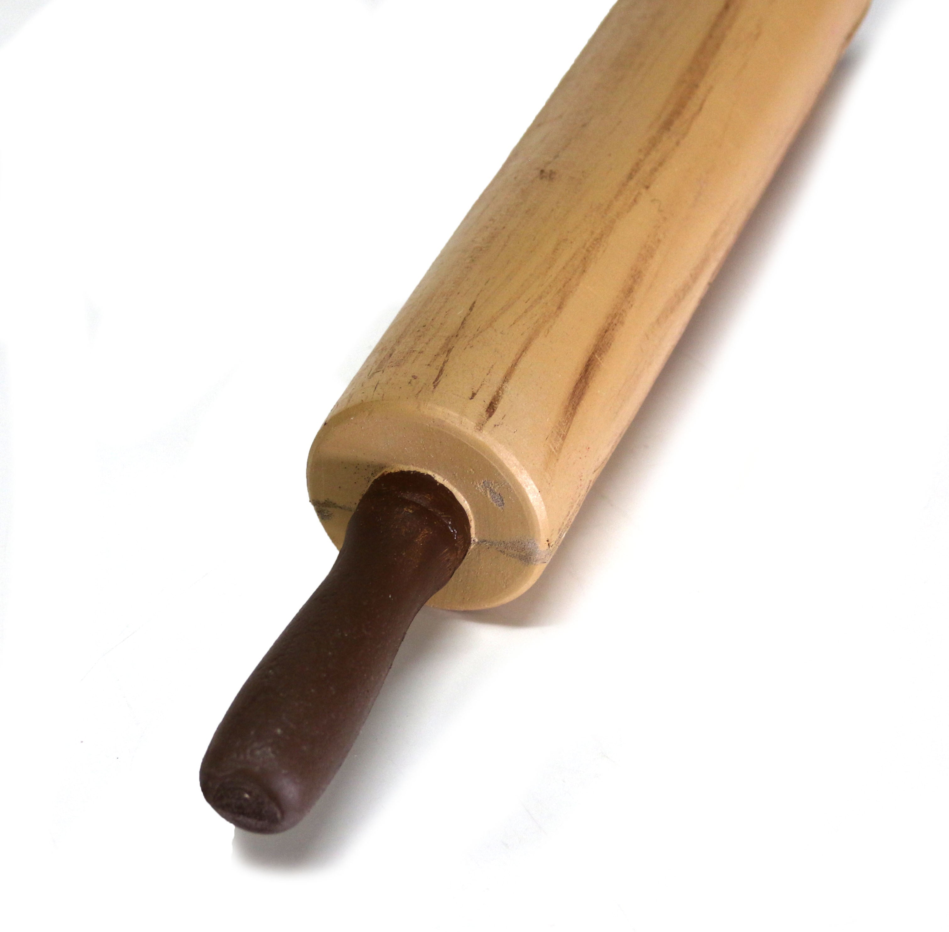 Foam Rubber Rolling Pin Prop - LIGHT WOOD GRAIN - Light Wood Grain