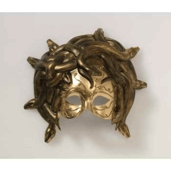 Gold Medusa Half Mask