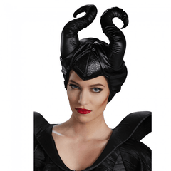 Classic Maleficent Horns Faux Leather Headpiece