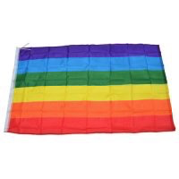 Striped Rainbow Flag
