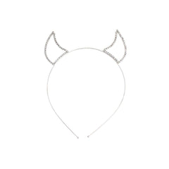 Silver Devilish Headband