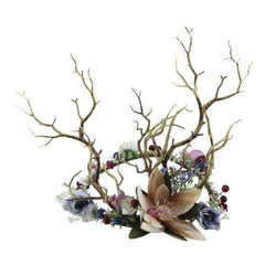 Floral Crown and Branch Headpiece
