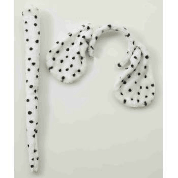 Dalmatian Costume Kit w/ Tail and Ears