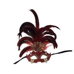 Venetian Mask with Feathers
