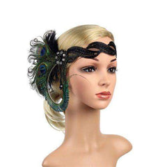 Peacock Flapper Headband