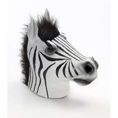 Zebra Latex Mask