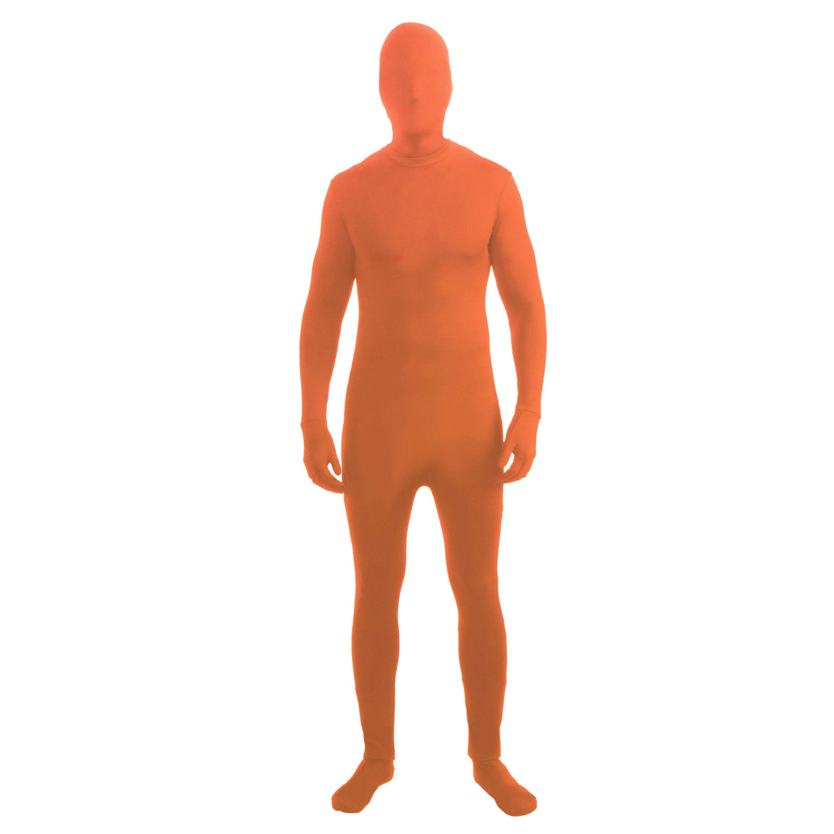 Neon Orange Disappearing Man Adult Costume