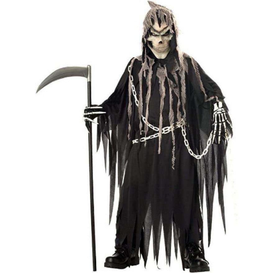 Deluxe Mr. Grim Reaper  Kids Costume with Matching Mask