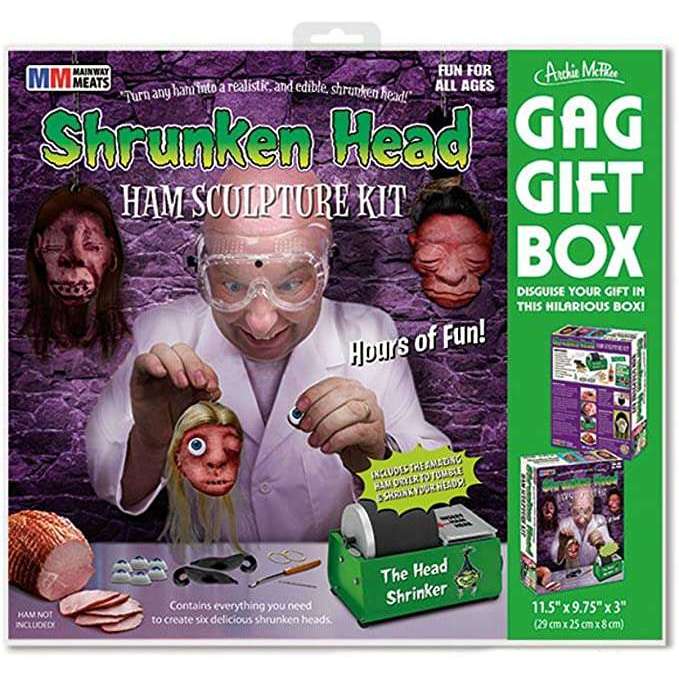 Shrunken Head Ham Sculpture Kit Gift Box