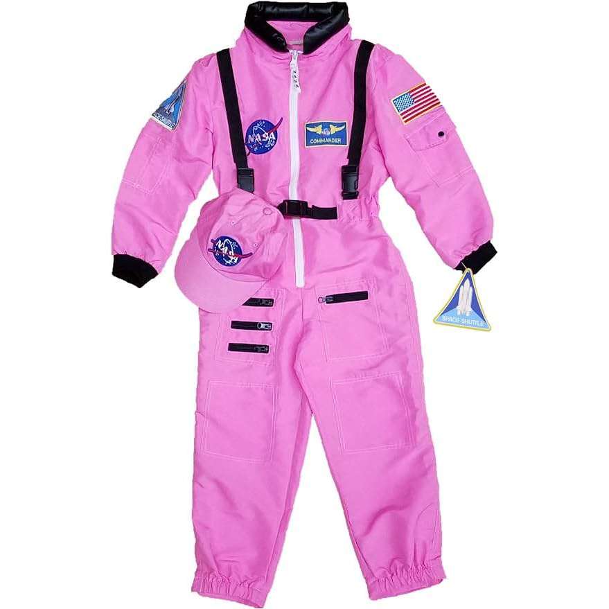 Classic Pink Jr. Astronaut Suit Kids Costume