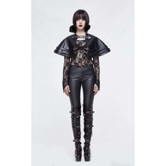 Belted Gothic Leatherette Plague Cape