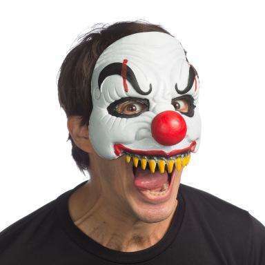 Happy Clown with Evil Sharp Teeth Mask