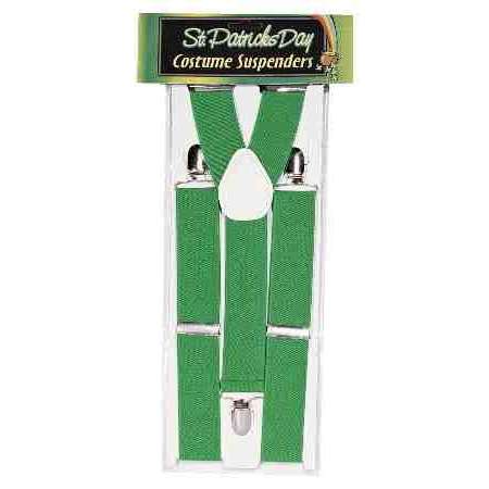 Green Adult Suspenders