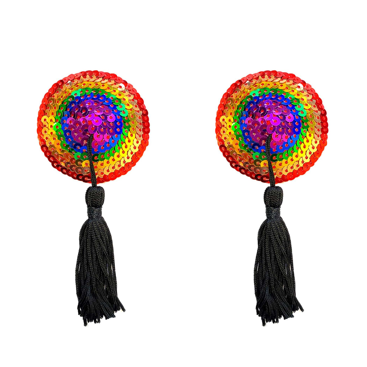Rainbow Tassel Reusable Silicone Cover Pasties