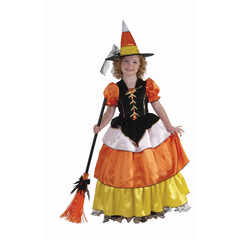 Candy Corn Witch Kids Costume