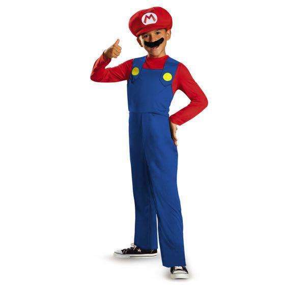 Classic Super Mario Bros Mario Kids Costume
