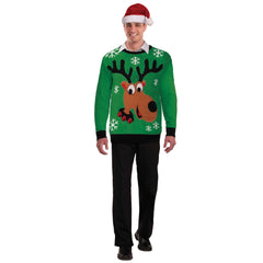 Cute Reindeer Adult Ugly Christmas Sweater