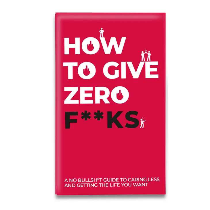 How to Give Zero F*cks Self-Affirmation Cards