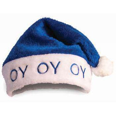 Blue Oy Oy Oy Chanukah Hat