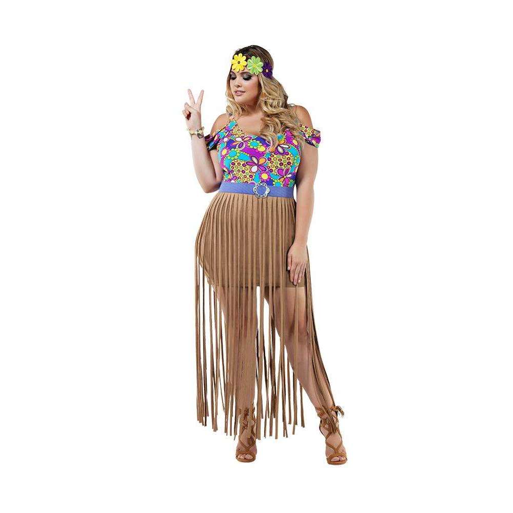 Psychedelic Dream Babe Hippy Adult Costume
