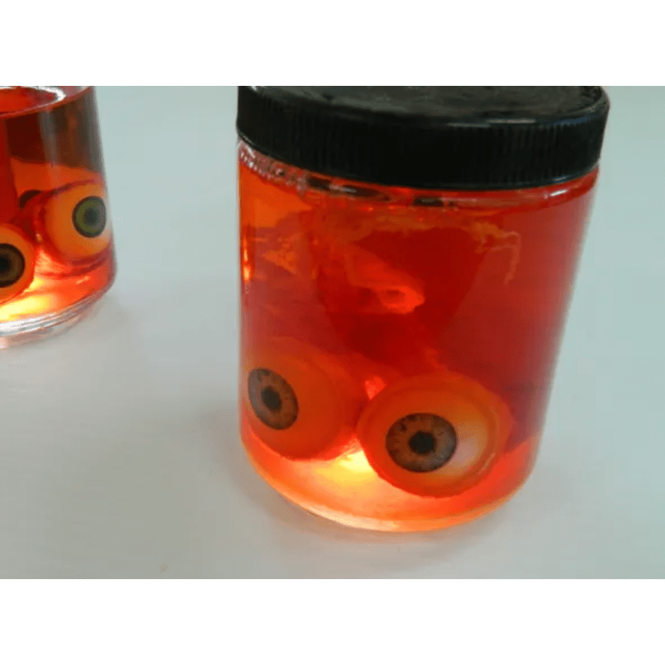 Realistic Specimen Jar of Ripped Out Eyeballs