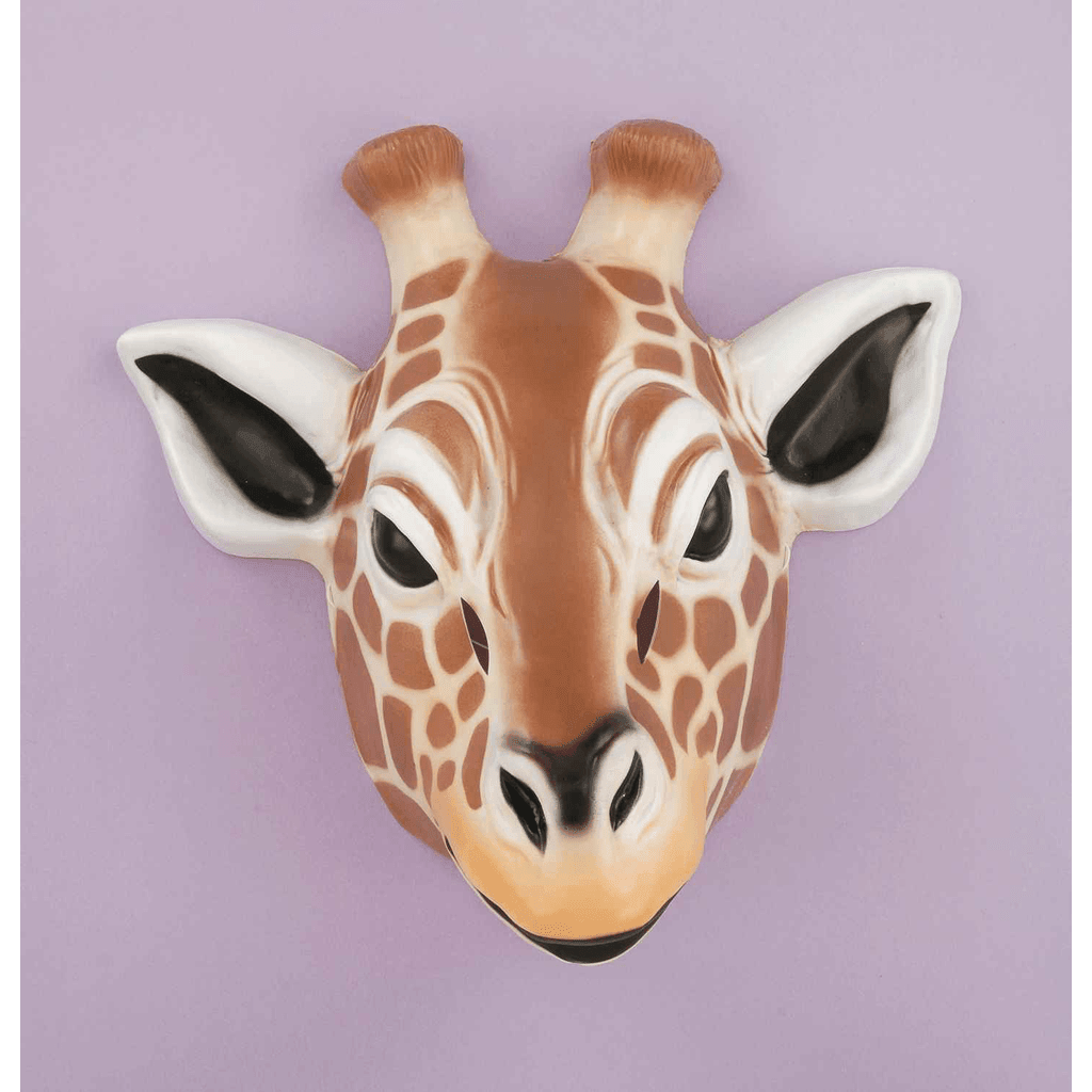 Plastic Giraffe Mask w/ Elastic Band